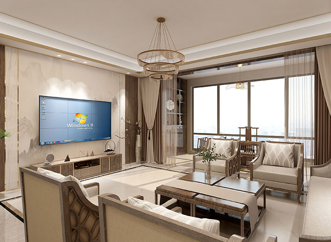 鸡吧操穴视频滨江金茂府180平新中式装修案例欣赏